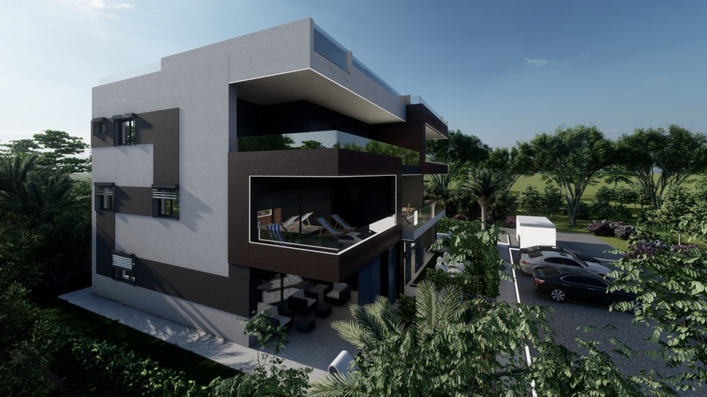 Luksusowe, nowe apartamenty z widokiem na morze, region Zadar.