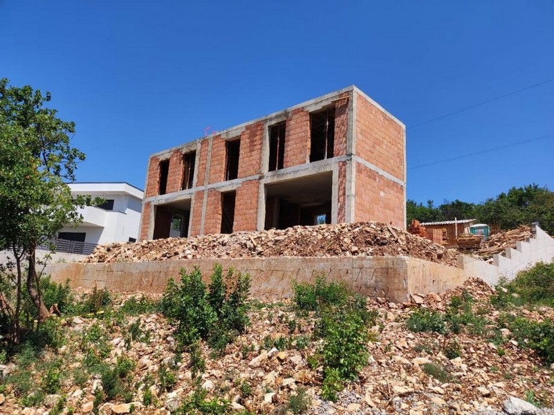 Dom bliźniaczy z widokiem na morze w Chorwacji