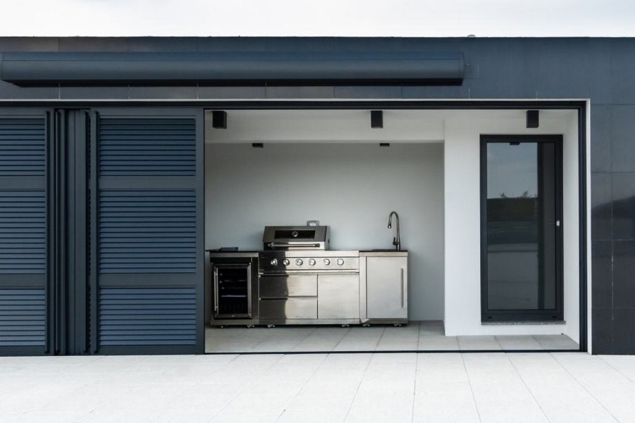 Kuchnia letnia na tarasie na dachu w Chorwacji - A2960