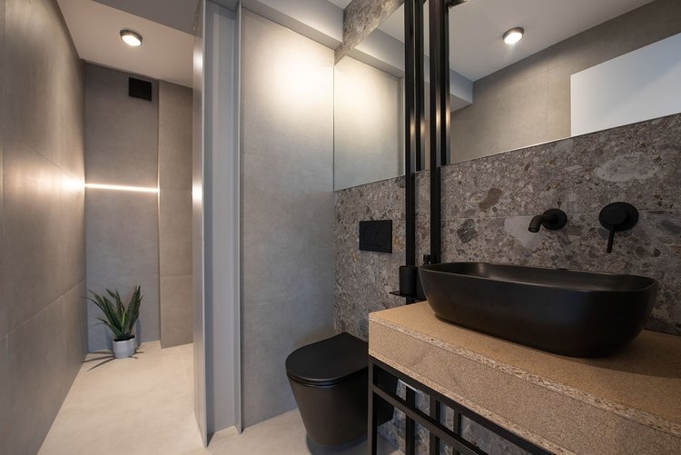 Nowoczesna łazienka.