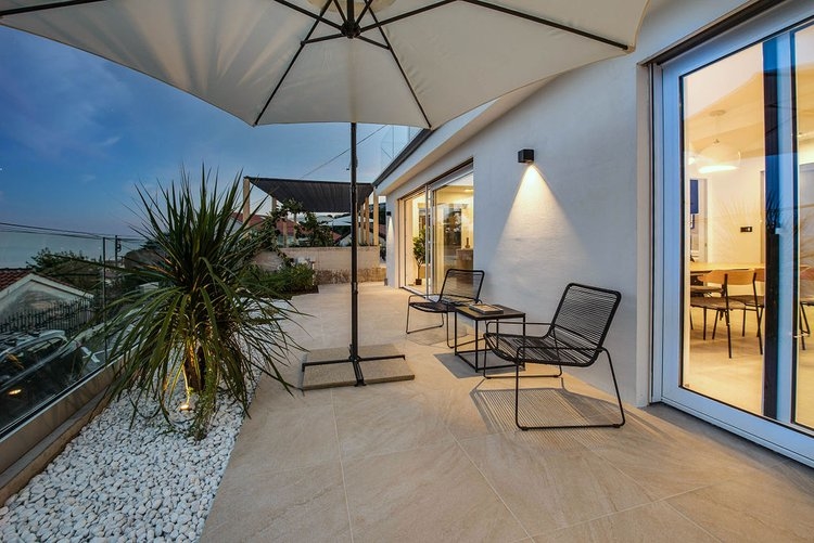 Piękny taras nieruchomości A3007 w Chorwacji - Panorama Harcerska.