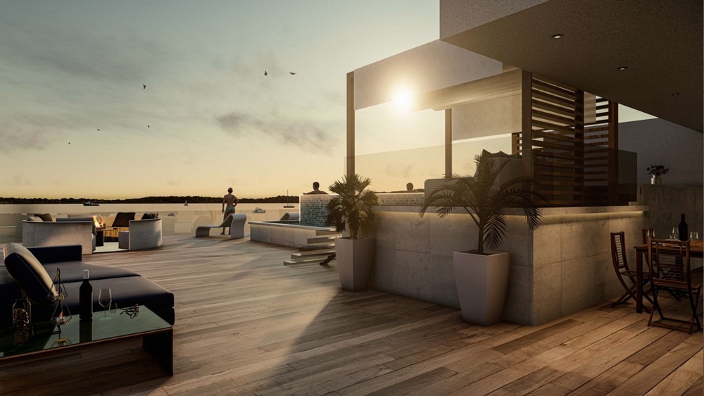 Penthouse z basenem i tarasem na dachu na sprzedaż w Kozino w Chorwacji - Panorama Scouting.