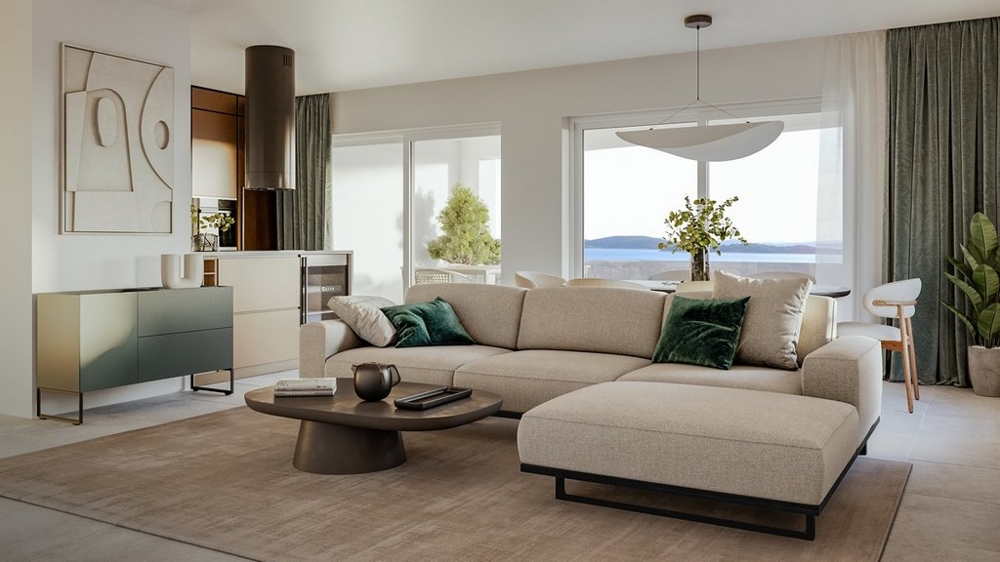 Nowocześnie wyposażony apartament w Vodicach