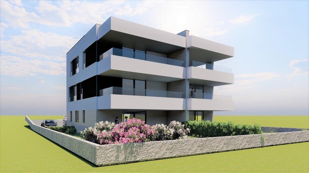 Apartamenty z tarasem i miejscem parkingowym w Novalji