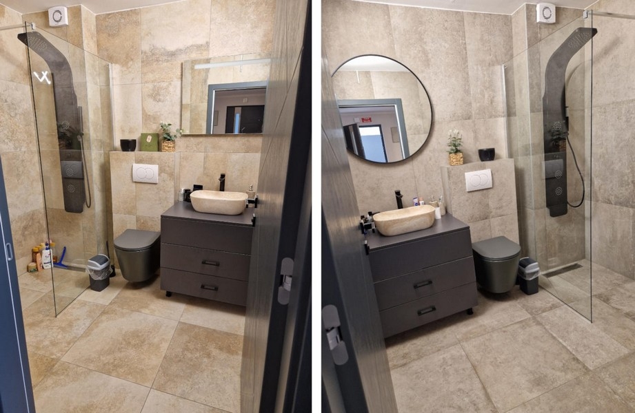 Nowoczesna łazienka z prysznicem