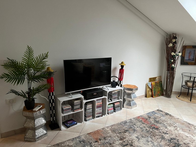 Sypialnia na poddaszu.