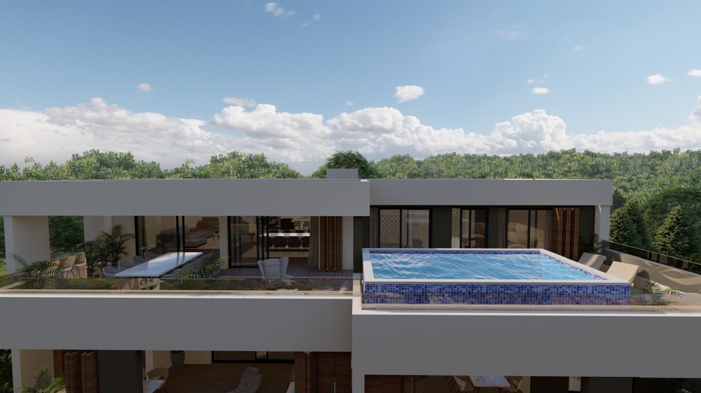 Panoramiczny widok na morze z apartamentu A3330, który jest sprzedawany w Primosten.