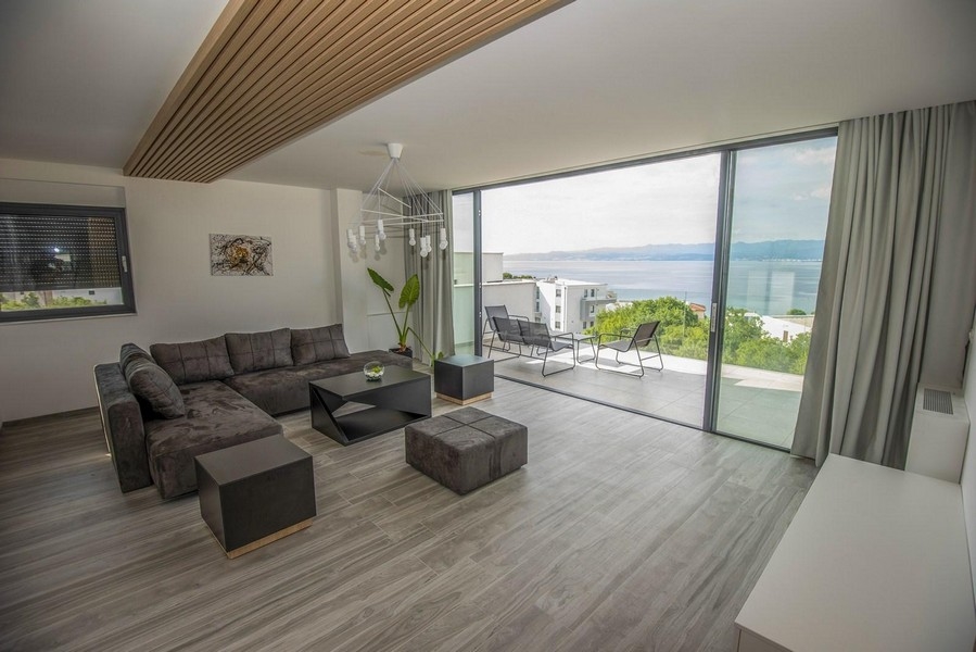 Nowoczesna powierzchnia mieszkalna nieruchomości A3394 w Chorwacji na wyspie Krk.