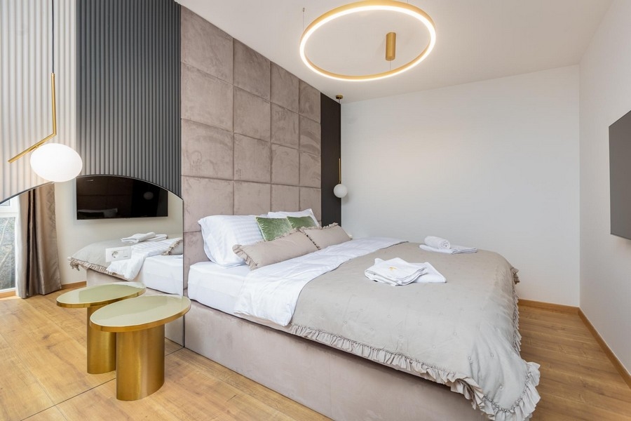 Luksusowa sypialnia z TV - nieruchomość A3395 w Chorwacji.