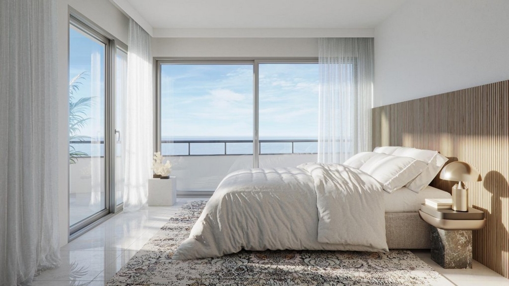 Sypialnia z widokiem na morze w nieruchomości A3532 na Krk