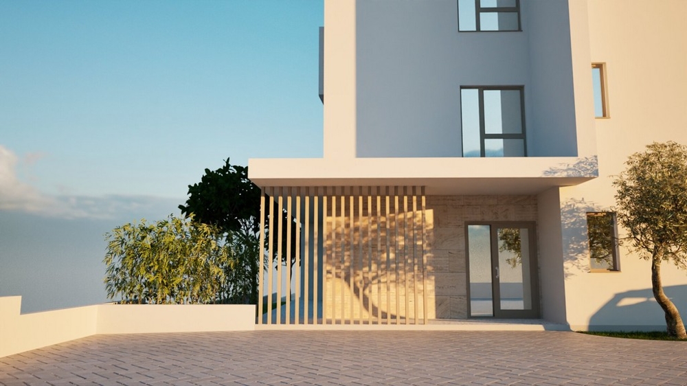 Miejsca parkingowe i strefa wejściowa nieruchomości A3577.