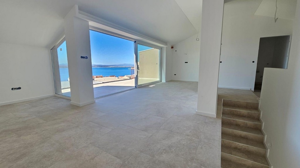 Nowoczesna część dzienna mieszkania A3603 w Crikvenicy.