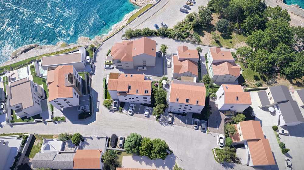 Nadmorskie nieruchomości w pobliżu Novi Vinodolski, Chorwacja.