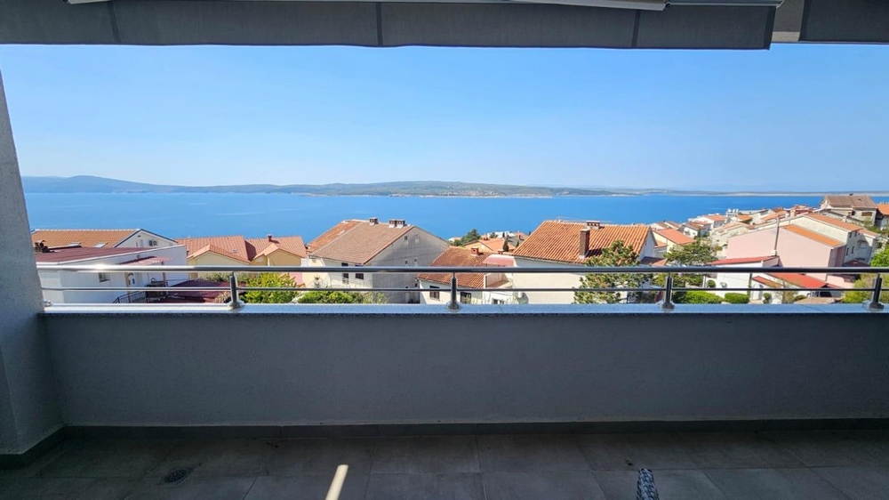 Taras z pięknym widokiem na morze - nieruchomość A3627 w Chorwacji.