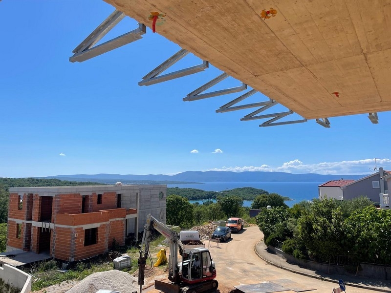 Widok na morze z tarasu A3659 - Nieruchomość na Krk.