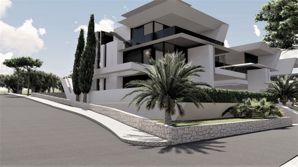 Wizualizacja gotowego kompleksu mieszkalnego na Krku w Chorwacji