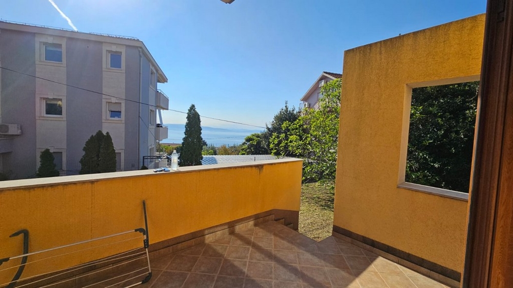 Widok na morze z tarasu nieruchomości A3668 w Chorwacji - Panorama Harcerska.