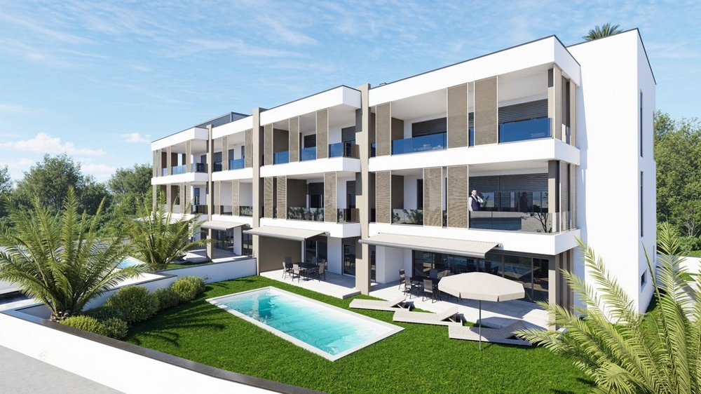 Wizualizacja 3D nieruchomości A3692 w Chorwacji.