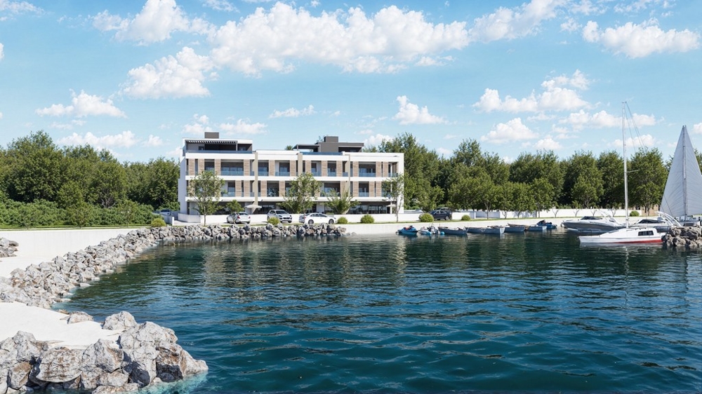 Wizualizacja nowego projektu budowlanego bezpośrednio na linii brzegowej Zaton