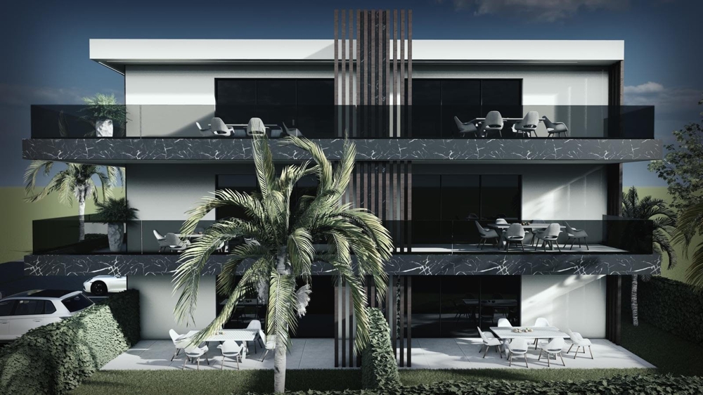 Mieszkania na sprzedaż w Chorwacji - nowy budynek A3731 na wyspie Pag.