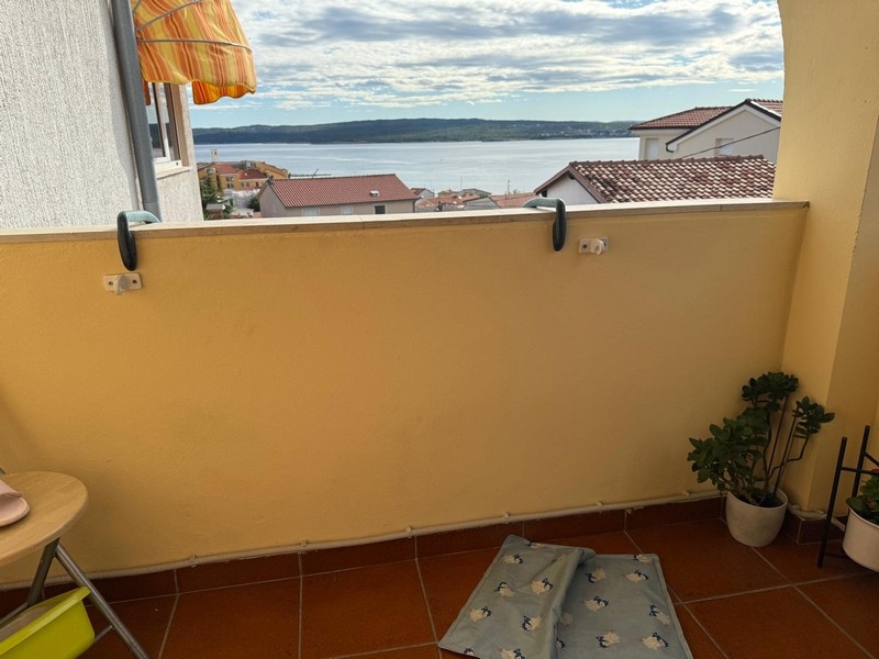 Balkon z pięknym widokiem na morze - apartament A3738 w Chorwacji.