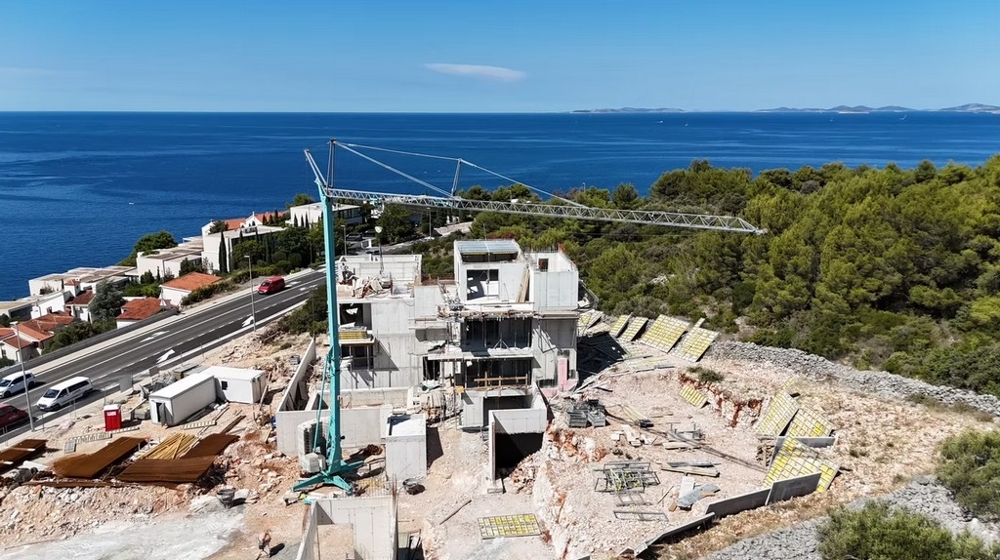 Postęp budowy kompleksu mieszkalnego A3754 z widokiem na morze