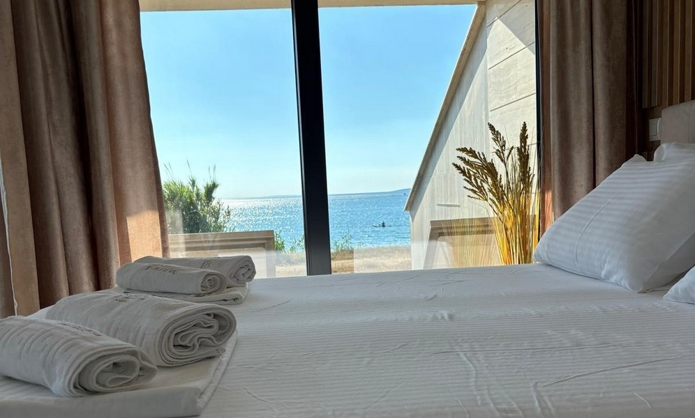 Sypialnia z widokiem na morze