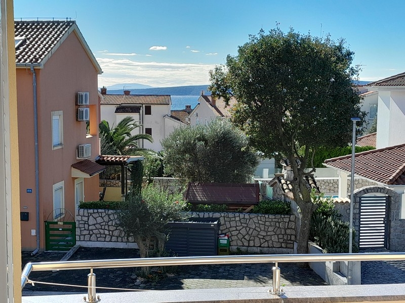 Widok na morze z nieruchomości A3790 w Chorwacji na Krk.