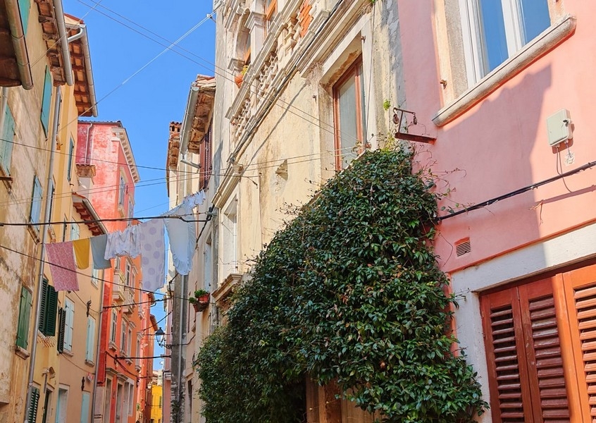 Centrum miasta Rovinj na Istrii.