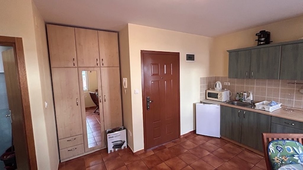 Kuchnia i strefa wejściowa.