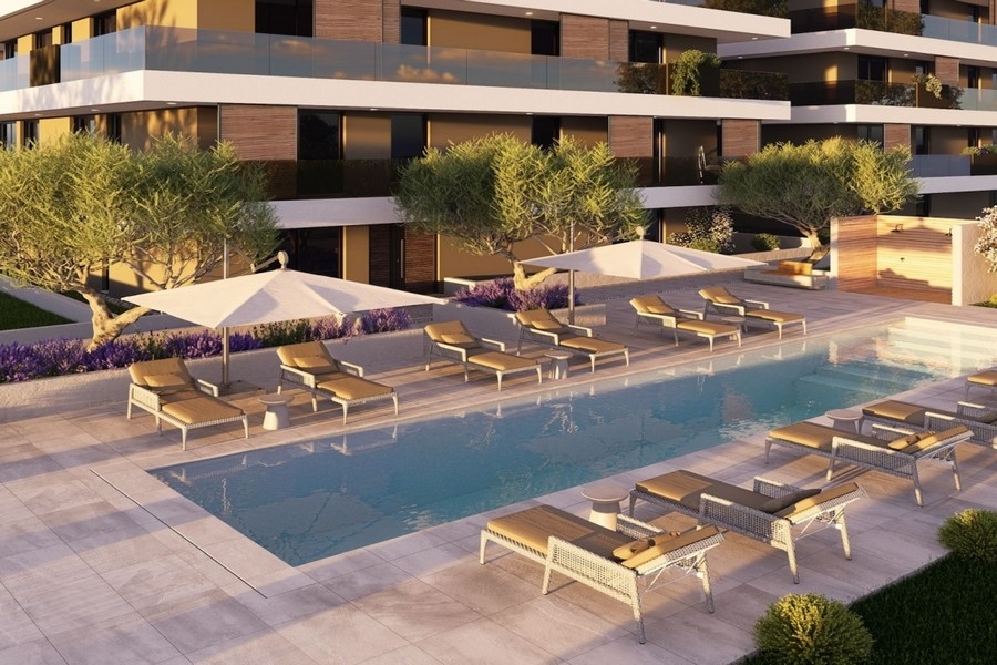 Basen wspólny kompleksu apartamentów Ciovo