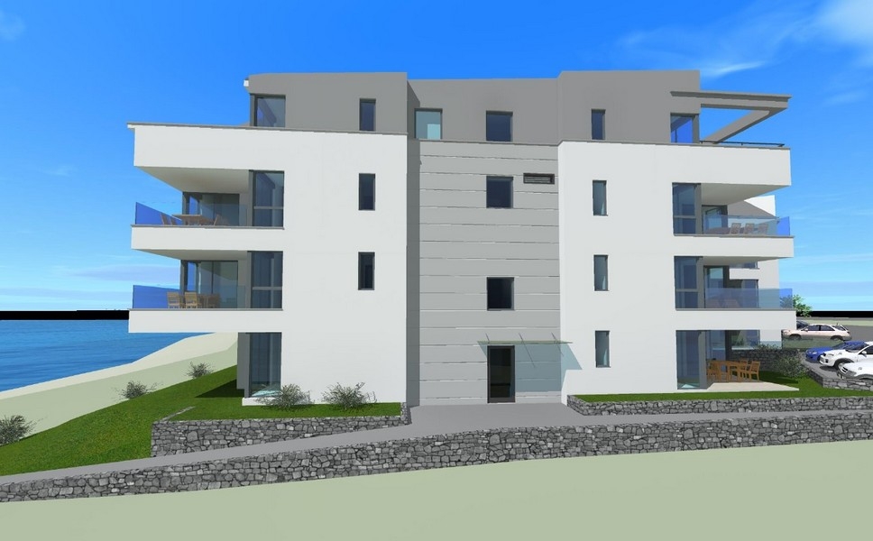 Dom apartamentowy z widokiem na morze na Pag