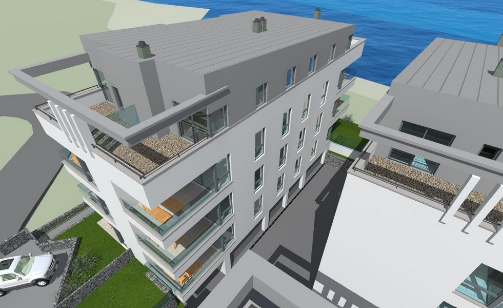 Nowo wybudowane apartamenty w pierwszym rzędzie do morza na Pagu