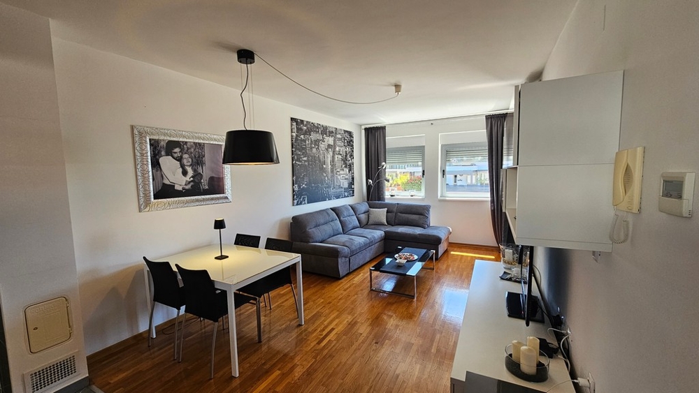 Jasny salon w mieszkaniu w Novigradzie