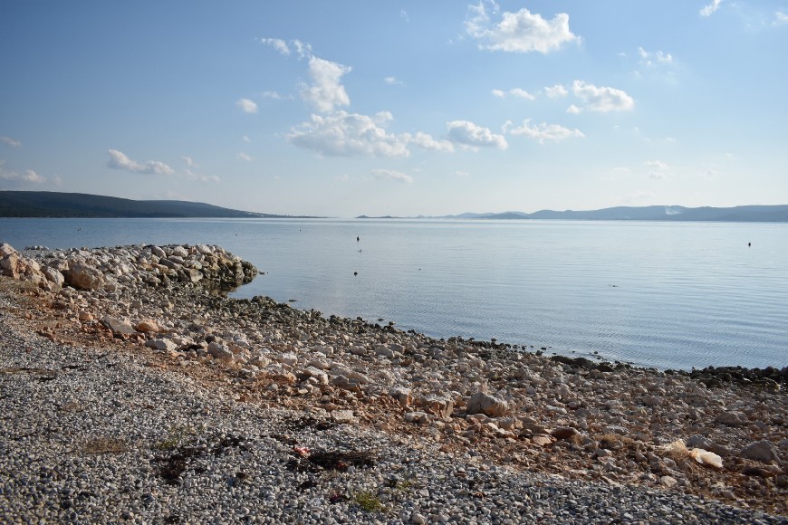 Plaża bezpośrednio przy posesji w Sukošanie