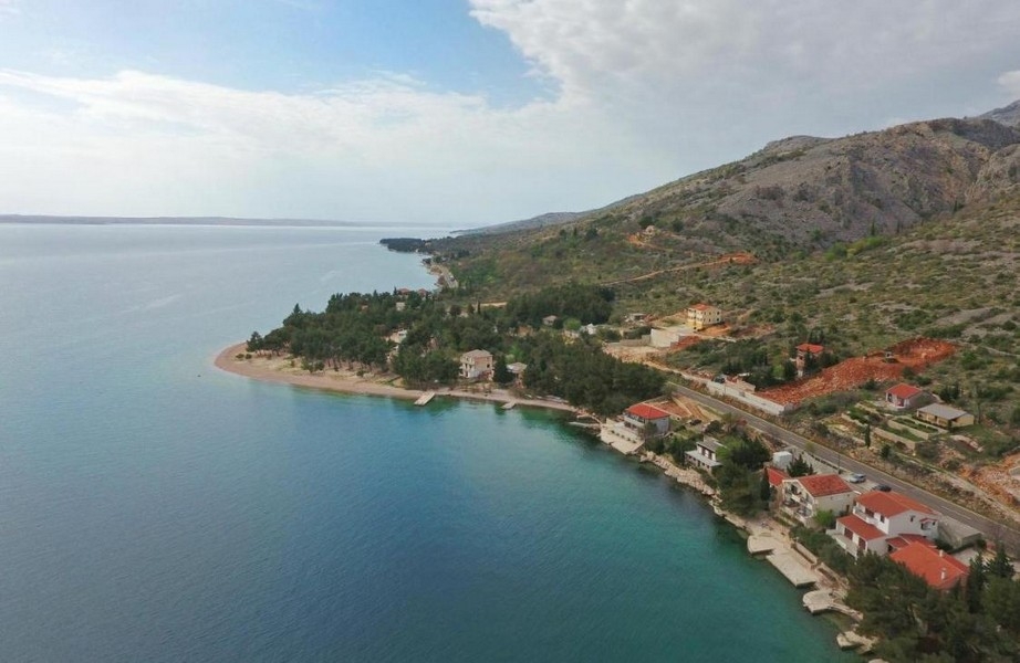 Widok na morze z nieruchomości G392, Starigrad Paklenica, Chorwacja.