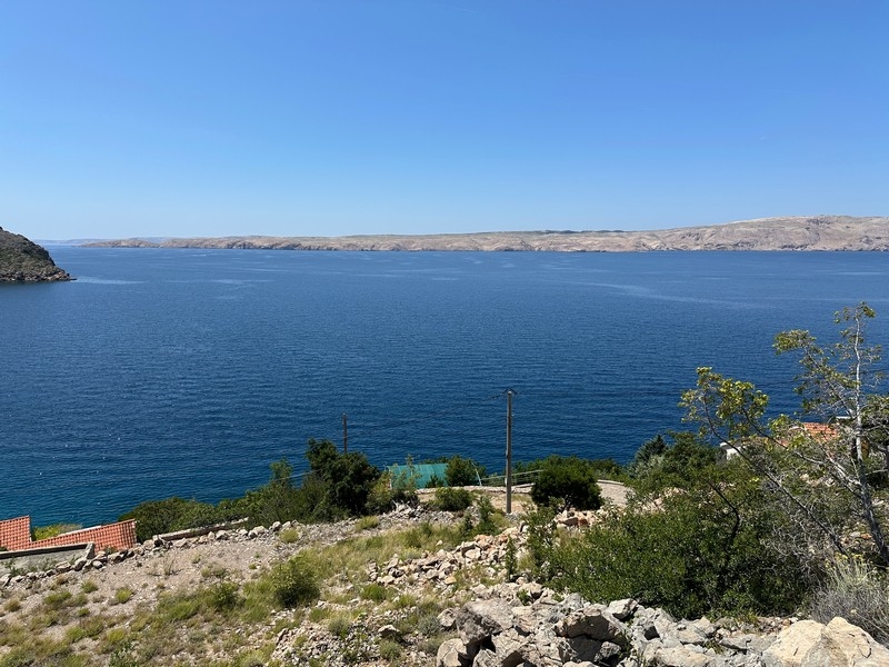 Widok na morze z nieruchomości G471 w Chorwacji.