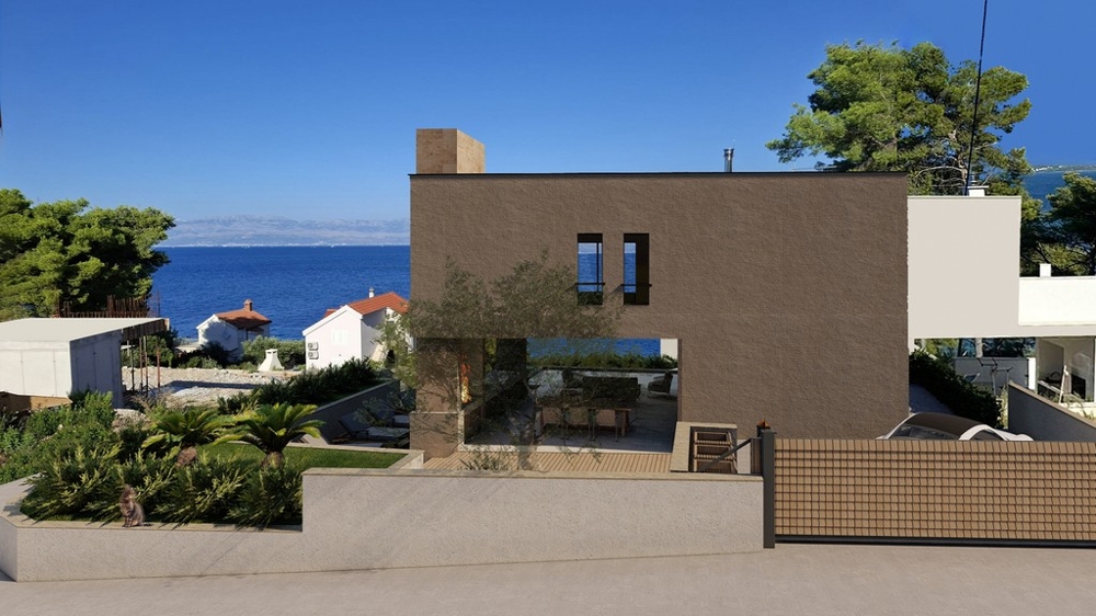 Nowoczesna willa z widokiem na morze na wyspie Solta
