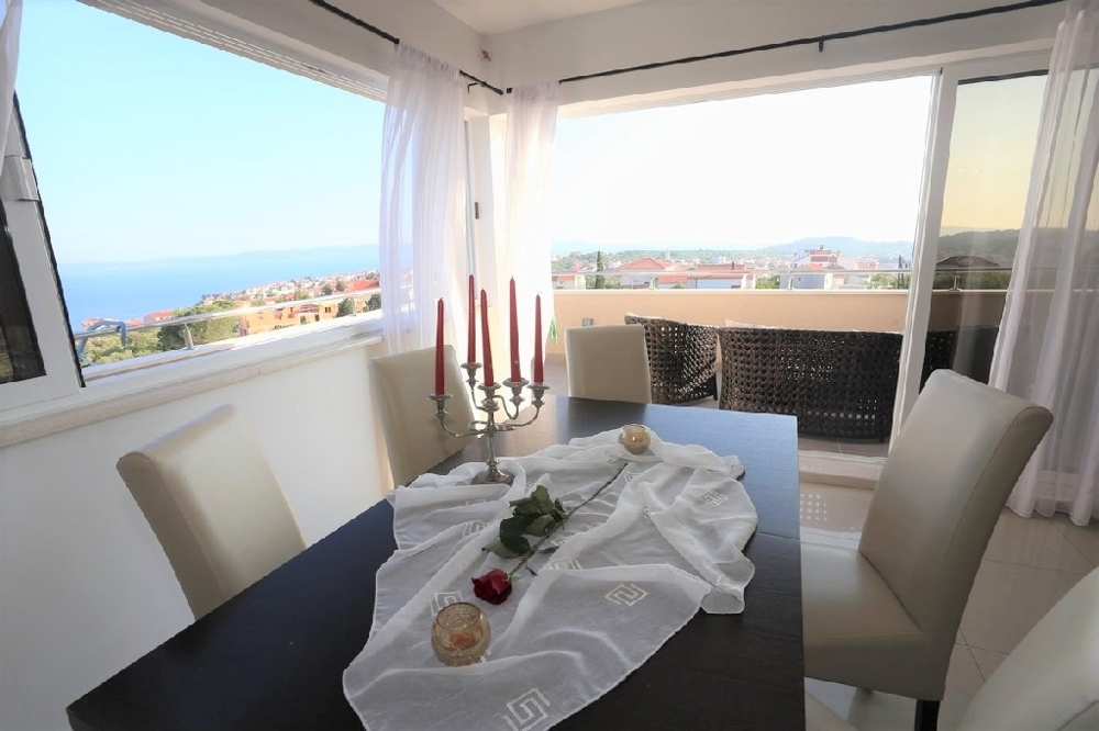 Widok z balkonu Willi H1106 w Chorwacji.