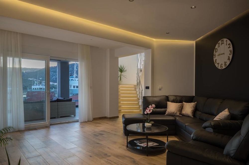 Luksusowo urządzona część dzienna.