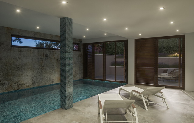 Basen ze strefą relaksu