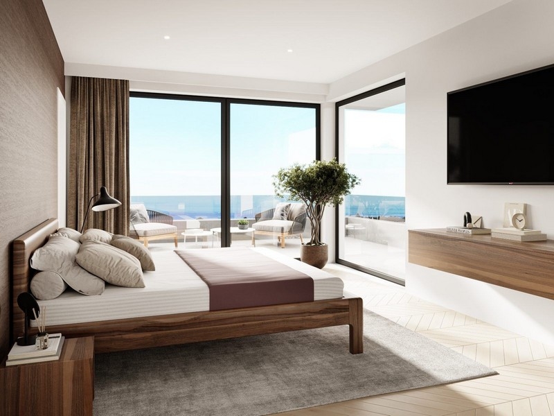 Sypialnia z widokiem na morze w willi H2440 na Istrii - Panorama Scouting.