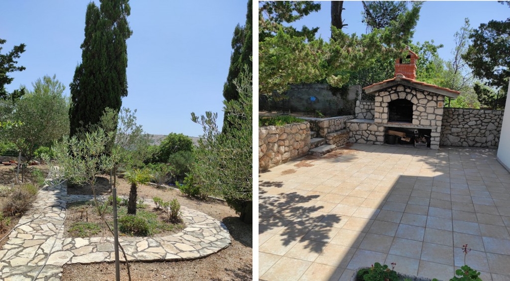 Grill na świeżym powietrzu posesji H2481 w Barbat na wyspie Rab.