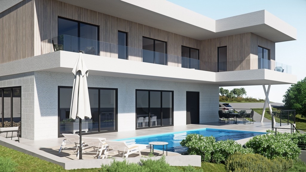 Taras i balkon z panoramicznym widokiem na morze