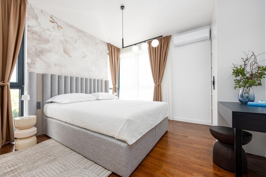 Nowoczesna i przytulna sypialnia w nieruchomości H2489.