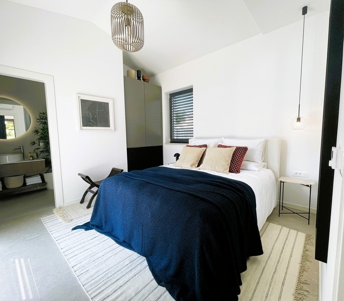 Widok na pokój na poddaszu, obecnie w stanie surowym.