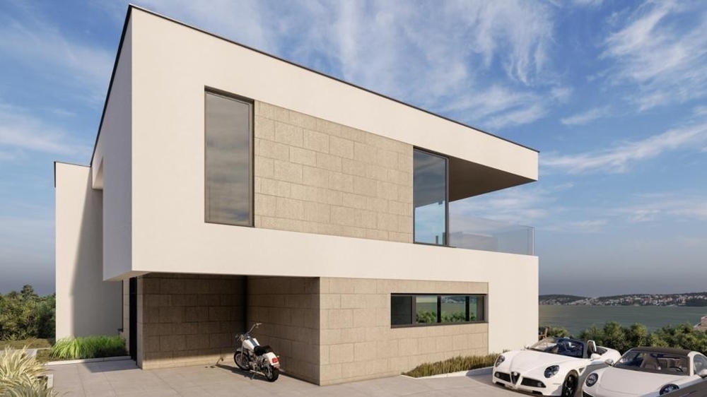 Tył willi H2548, Chorwacja, wyspa Krk.