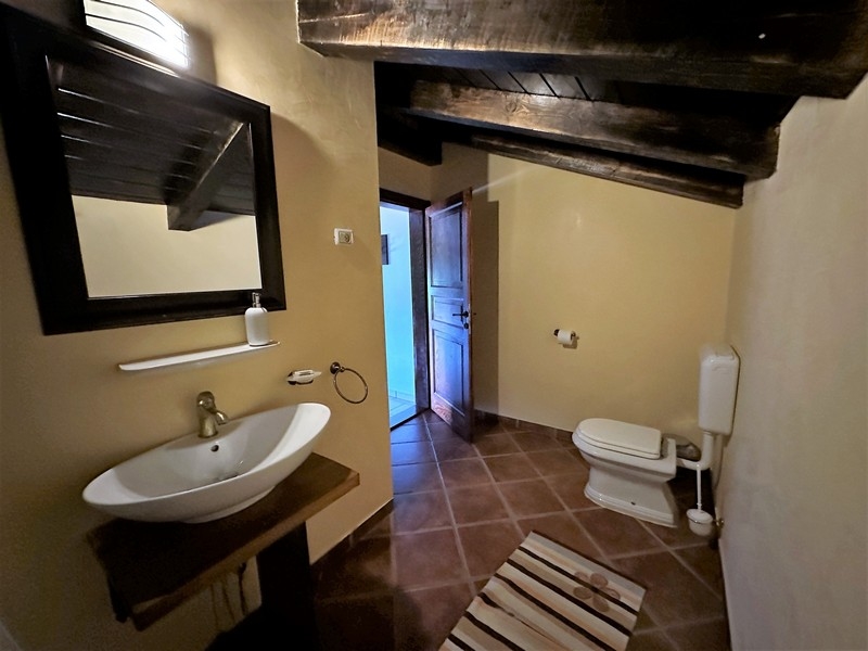 Rustykalna łazienka.