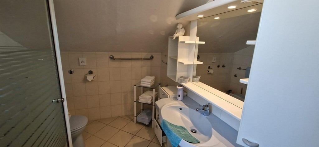 Duża łazienka z prysznicem i wanną