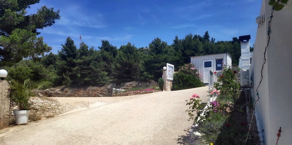 Wejście na posesję domu.